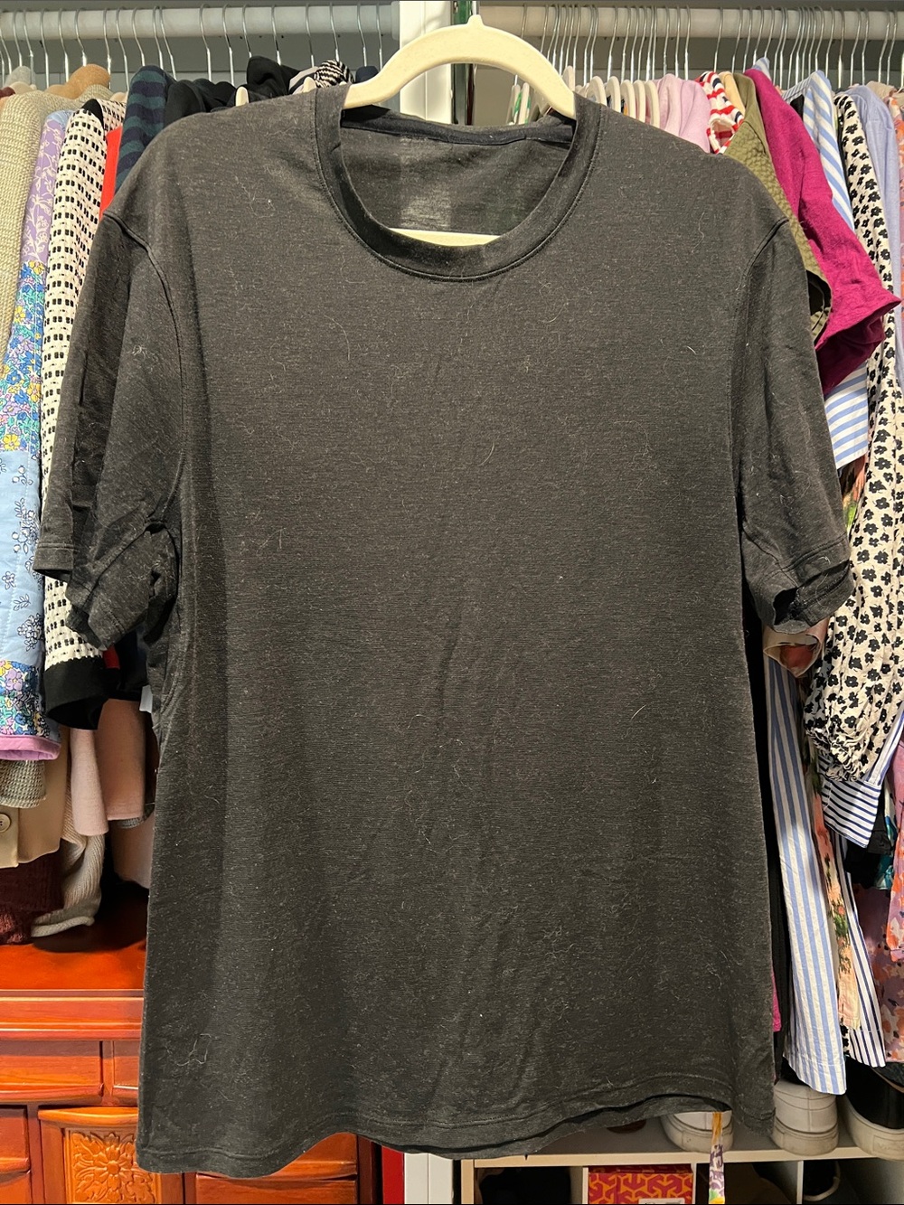 Lululemon Classic Black Crewneck T-Shirt